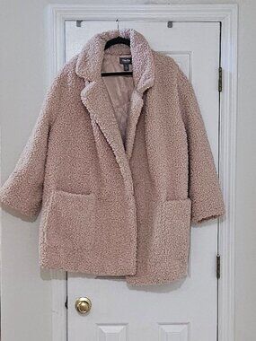 Martha Stewart Curly Faux Fur Coat